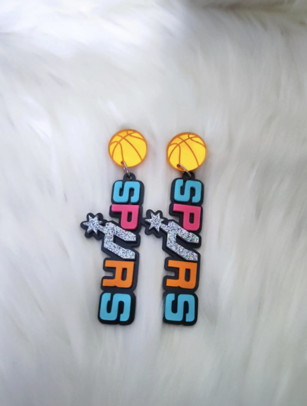 SA SPURS Multi colored earrings